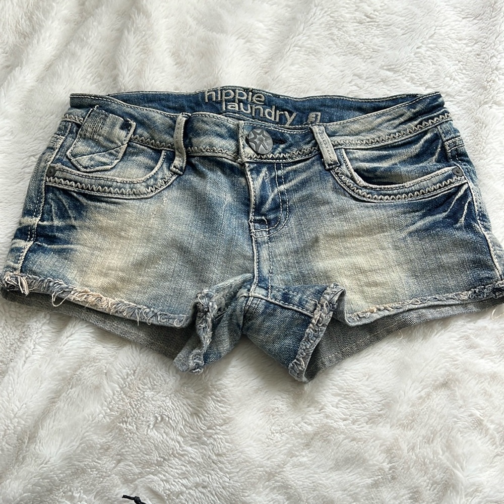 Hippie Laundry Vanilla Star Denim Shorts size 3